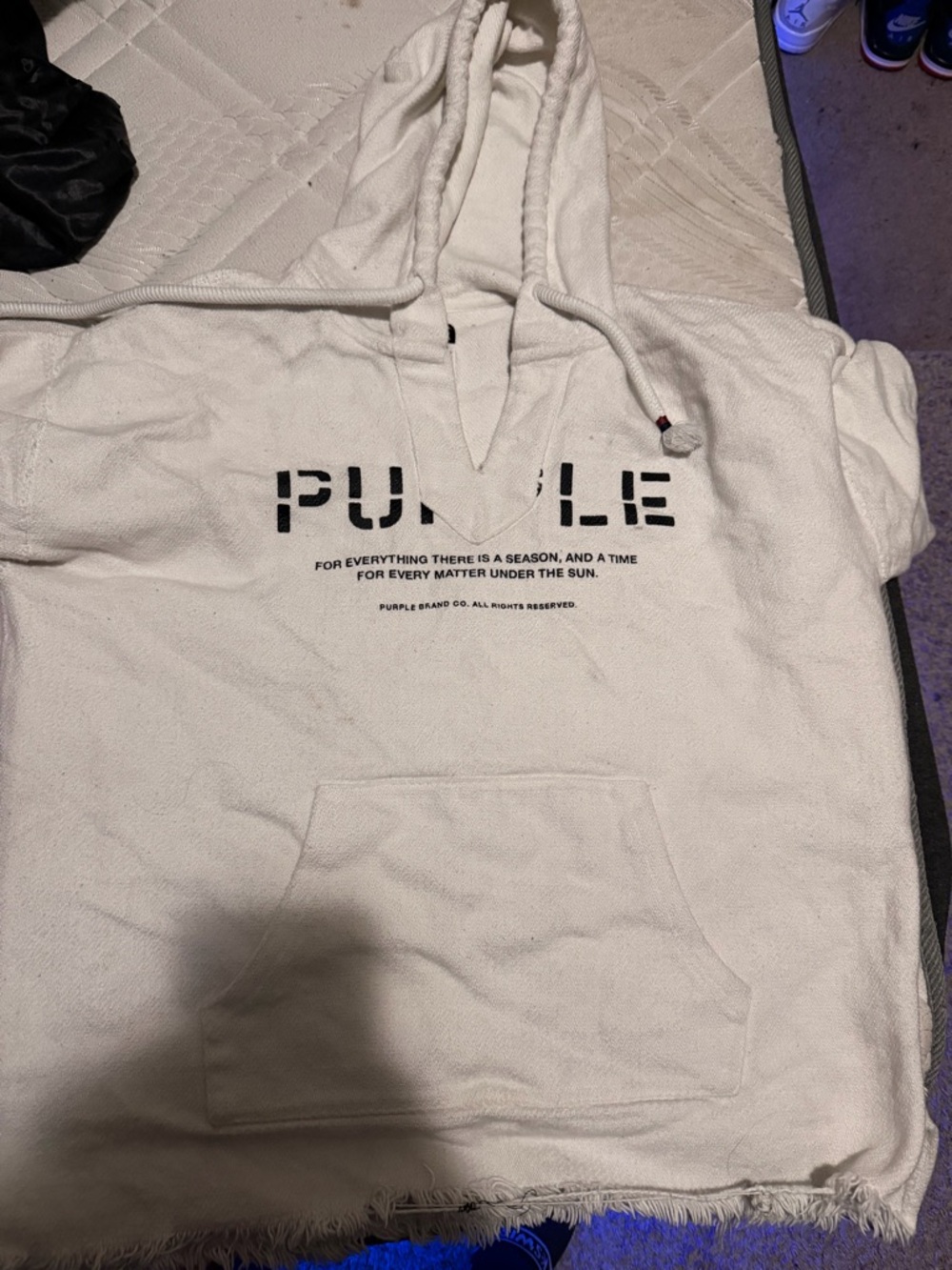 Purple Brand Relaxed Cotton Beach Hoodie